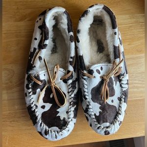 Cow Print Ugg Slippers